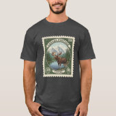 Oude Postzegel Canada T-shirt (Voorkant)
