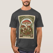 Oude Postzegel Paddenstoelen T-shirt (Voorkant)