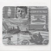 Oude postzegels Mousepad Muismat (Voorkant)