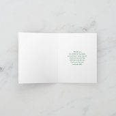 Oude pot met goud en regenboog bedankkaart (Binnen)