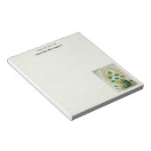 Oude pot met goud en regenboog notitieblok (Schuin)