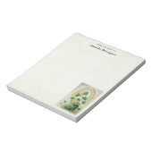 Oude pot met goud en regenboog notitieblok (Linkerzijde)