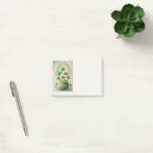 Oude pot met goud en regenboog post-it® notes (Kantoor)