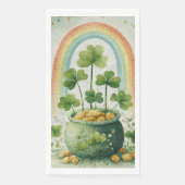 Oude pot met goud en regenboog servet (Voorkant)