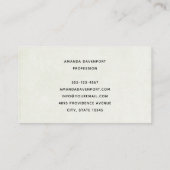 Oude Pot met Goud en Regenboog Visitekaartje (Achterkant)