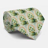 Oude pot met goud en regenboogpatroon stropdas (Opgerold)