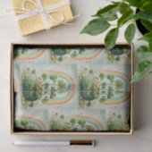 Oude pot met goud en regenboogpatroon tissuepapier (Geschenk)