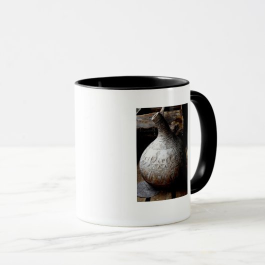 Oude pot mok (Voorkant rechts)