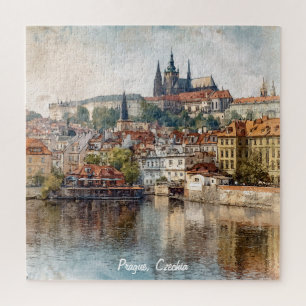 Oude Praag Tsjechië Stadsschildering Legpuzzel