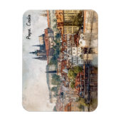 Oude Praag Tsjechië Stadsschildering  Magneet (Verticaal)