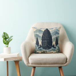Oude Prambanan Hindoe Tempel Java Indonesië Kussen