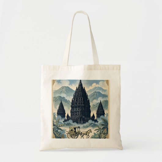 Oude Prambanan Hindoe Tempel Java Indonesië Tote Bag (Voorkant)
