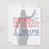 Oude Presidenten zijn niet meer dan de wet Kaart (Voorkant)