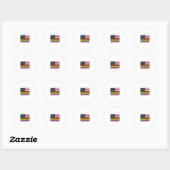 Oude Pride-vlag met distressed vector shirt ontwer Ronde Sticker (Vel)