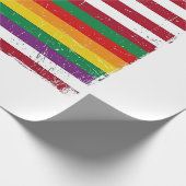 Oude Pride-vlag Vervallen Vector T-shirt ontwerp_ Cadeaupapier (Hoek)