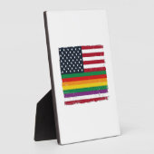 Oude Pride-vlag Vervallen Vector T-shirt Ontwerp_ Fotoplaat (Zijkant)