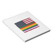 Oude Pride-vlag Vervallen Vector T-shirt Ontwerp_ Notitieblok (Schuin)