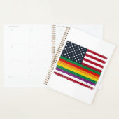 Oude Pride-vlag Vervallen Vector T-shirt ontwerp_ Planner (Display)