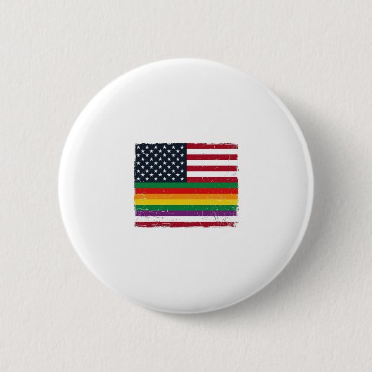 Oude Pride-vlag Vervallen Vector T-shirt ontwerp_ Ronde Button 5,7 Cm (Voorkant)