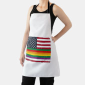 Oude Pride-vlag Vervallen Vector T-shirt Ontwerp_ Schort (Insitu)