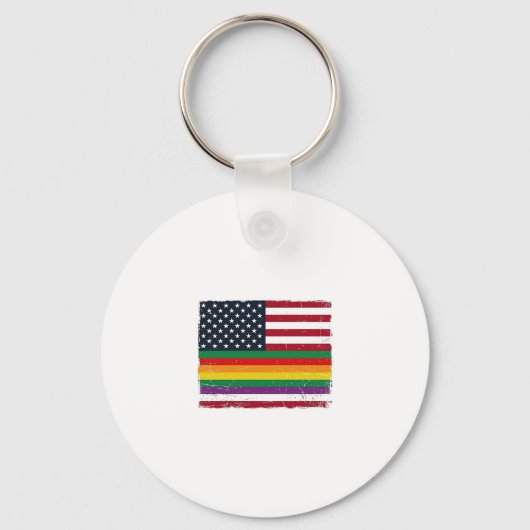 Oude Pride-vlag Vervallen Vector T-shirt ontwerp_ Sleutelhanger (Voorkant)