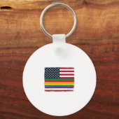 Oude Pride-vlag Vervallen Vector T-shirt ontwerp_ Sleutelhanger (Voorkant)