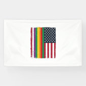 Oude Pride-vlag Vervallen Vector T-shirt Ontwerp_ Spandoek (Horizontaal)