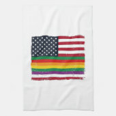 Oude Pride-vlag Vervallen Vector T-shirt Ontwerp_ Theedoek (Verticaal)