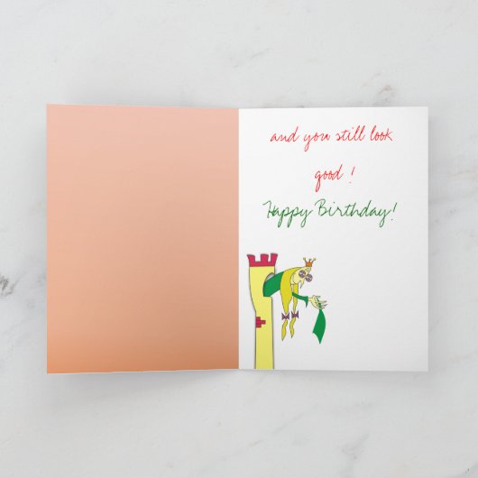 Oude Prinses in Kaarten van de Verjaardag van de (Binnen)