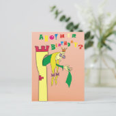 Oude prinses in Tower Grappige Verjaardag Briefkaa Briefkaart (Staand voorkant)