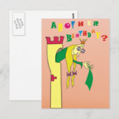 Oude prinses in Tower Grappige Verjaardag Briefkaa Briefkaart (Voorkant / Achterkant)