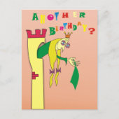 Oude prinses in Tower Grappige Verjaardag Briefkaa Briefkaart (Voorkant)