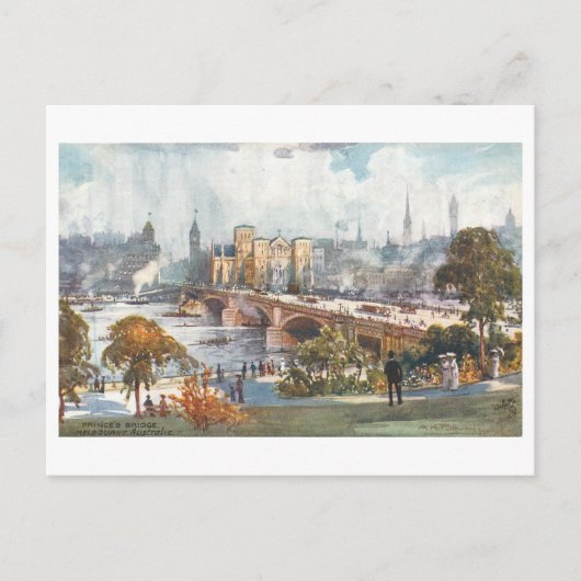 Oude Prinsesbrug, Melbourne, Australië Briefkaart (Voorkant)