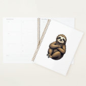 Oude Print Luiaard Kunst Vintage Grafisch 2 Planner (Display)