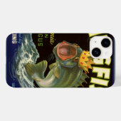 Oude Product Blik Label Kunst, Kingfish Asperges Case-Mate iPhone Case (Achterkant (horizontaal))