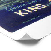 Oude Product Kan Etiket Kunst, Kingfish Asperges Poster (Hoek)