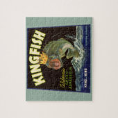 Oude productbliklabelkunst, Kingfish Asperges Legpuzzel (Verticaal)