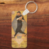 Oude productlabelkunst, Boston Garter voor sokken Sleutelhanger (Achterkant)