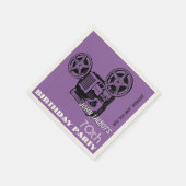 Oude projector — 70e verjaardag — Papier nkin Servetten (Hoek)