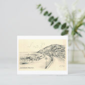 Oude Promenade van Aberystwyth Briefkaart (Staand voorkant)