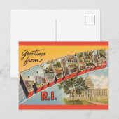 Oude Providence RI  Briefkaart (Voorkant / Achterkant)