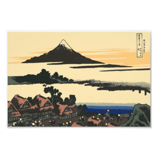 Oude provincie Kai | Katsushika Hokusai tekening Foto Afdruk (Voorkant)