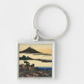 Oude provincie Kai | Katsushika Hokusai tekening Sleutelhanger (Voorkant)