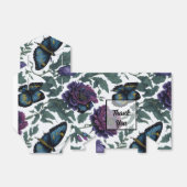 Oude pruim paars magenta bloem vlinders bedankdoosjes (Uitgevouwen)