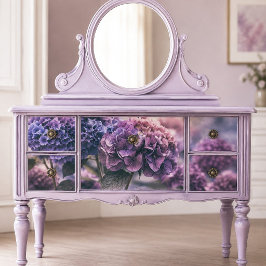 Oude Pruim Paarse Hortensia Decoupage Tissuepapier