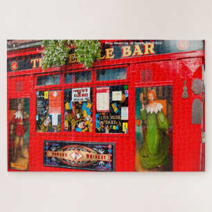 Oude pubs in Dublin. Ierland legpuzzel