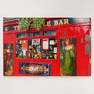 Oude pubs in Dublin. Ierland legpuzzel