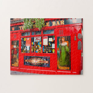Oude pubs in Dublin. Ierland Legpuzzel