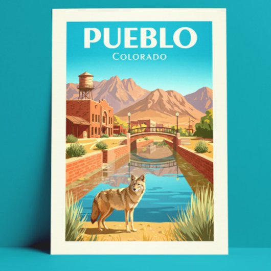 Oude Pueblo Colorado Briefkaart