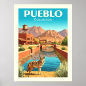 Oude Pueblo Colorado Poster (Voorkant)